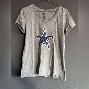 47 Women's Gray Dallas Cowboys Tshirt